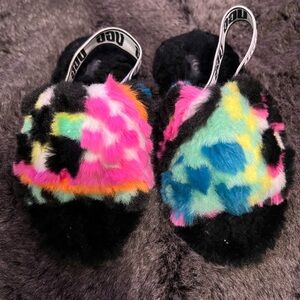 UGG Colorblock Kid Slides Size 11